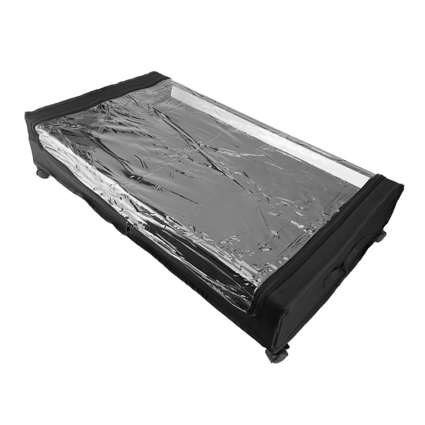 Contenedor De Almacenamiento Debajo De La Cama Cajón De Metal Grande Organizador De Almacenamiento De Calzado Enrollable En Ruedas Para Ropa 2 Paquete De Espacio Gris Ahorro