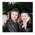 thumbnail image 3 of LNMQLPDBS Grad Cap Shiny Kindergarten and Preschool Graduation Ceremony Cap with 2025 Tassel Toddler Black and Blue Grad Cap for Boys and Girls Kids Graduation Gifts, 3 of 3