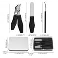 thumbnail image 3 of Tarmeek Nail Clipper Set 3 Pcs Stainless Steel Ultra Sharp Manicure Tools Portable Toenail Cutter Professional Durable Rust-Proof for Home Travel, 3 of 5