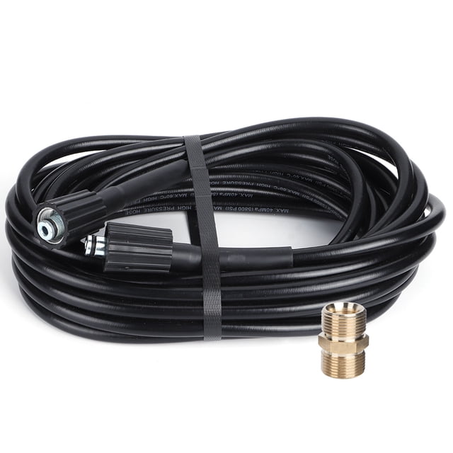 Nimomo Manguera de Limpieza Manguera de Agua Duradera 10m/32.8ft M22 Manguera de extensión de Rosca Hembra con Adaptador Macho para Limpieza a Alta presión