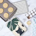 thumbnail image 5 of Yayeee Pot Holders Kitchen Heat Resistant with Pocket 7"x9.8" Cotton Oven Cooking Hot Pads, Black Cat Plants, 5 of 7
