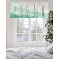 thumbnail image 6 of Sage Green Gradient Curtain Valances for Kitchen,Summer Beach Rod Pocket Valance Coastal Ocean Short Curtains,Nautical Seaside Auqa Beige Short Valance for Living Room Bedroom Cafe,54x18in, 6 of 6