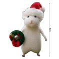 thumbnail image 6 of Twinkseal Felt Mouse Decoration Handmade Felt Mouse Ornament Super Soft Desktop Decoration Christmas Mouse Decor, 6 of 8