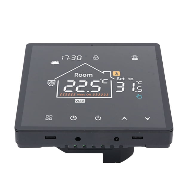 Smart Thermostat, LCD Touchscreen Display Programmable Floor Heating Thermostat, Supports Timer and