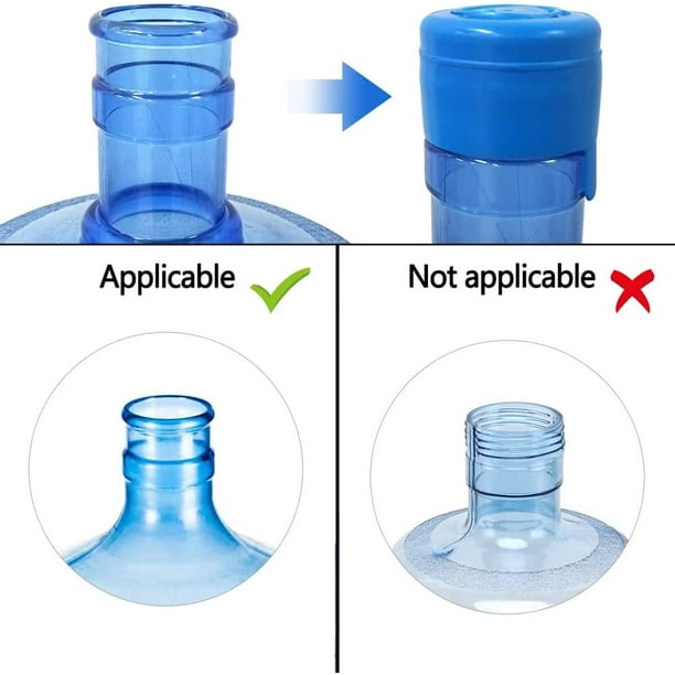 Bouchon de bouteille d'eau réutilisable en Silicone, couvercle supérieur  anti-éclaboussures, pichet d'eau, capuchon en Silicone sans déversement