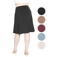 thumbnail image 3 of Stretch Is Comfort Women's Ultra Flex A-Line Knee Length Skirt | Adult Small- 3x, 3 of 7