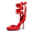 RED, variant on Women's Ballet High Heels Closed Toe Pumps | High Stiletto Heels Adjustable Strap Square Toe Pumps Shoes for Party Wedding Dance