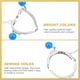 thumbnail image 2 of 9 PCS Bolsa delicada Class Monedero Marco Bolso Bolso Cierre de bolso Bloqueo Lock DIY Accesorios, 2 of 7