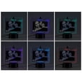 thumbnail image 2 of Personalized Planet I Love Us Photo Frame and Multicolor LED Night Light with Custom Personalization Laser Engraved on Acrylic Design Insert | Holds 4x6 Photo, 2 of 3