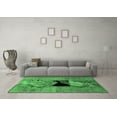 thumbnail image 3 of Ahgly Company Indoor Rectangle Abstract Emerald Green Modern Area Rugs, 5' x 8', 3 of 4
