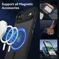 thumbnail image 2 of VENINGO Magnetic Phone Case for iPhone Air Compatible with Mag-safe,Translucent Matte Shockproof Scratch Resistant iPhone Air Case，Black, 2 of 8