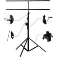 thumbnail image 3 of EQCOTWEA Manual Square Tube Double Stage Bracket Lighting Crank Stand 4M for Lighting Audio DJ Stage Mounting, 3 of 7