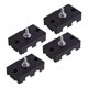 thumbnail image 5 of 4 piezas de pies de compresor de aire con base dividida que absorben impactos, soporte de goma universal, almohadilla de condensador, almohadillas, 5 of 9