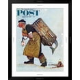 thumbnail image 5 of Art.com Mermaid or Lobsterman Saturday Evening Post Cover, August 20,1955 Giclee Print by Norman Rockwell, Black Frame Wall Art, 32" x 40", 5 of 5