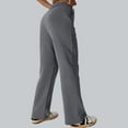 thumbnail image 6 of Guluxicc Sweatpants for Womens Casual Elastic Waist Wide Leg Sweatpants Workout Athletic Pants with Pockets, Gray, L, 6 of 7