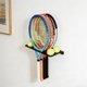 thumbnail image 5 of Soporte para raquetas de tenis, montaje en pared para varias raquetas, apto para gimnasio, hogar, organizador vertical., 5 of 8