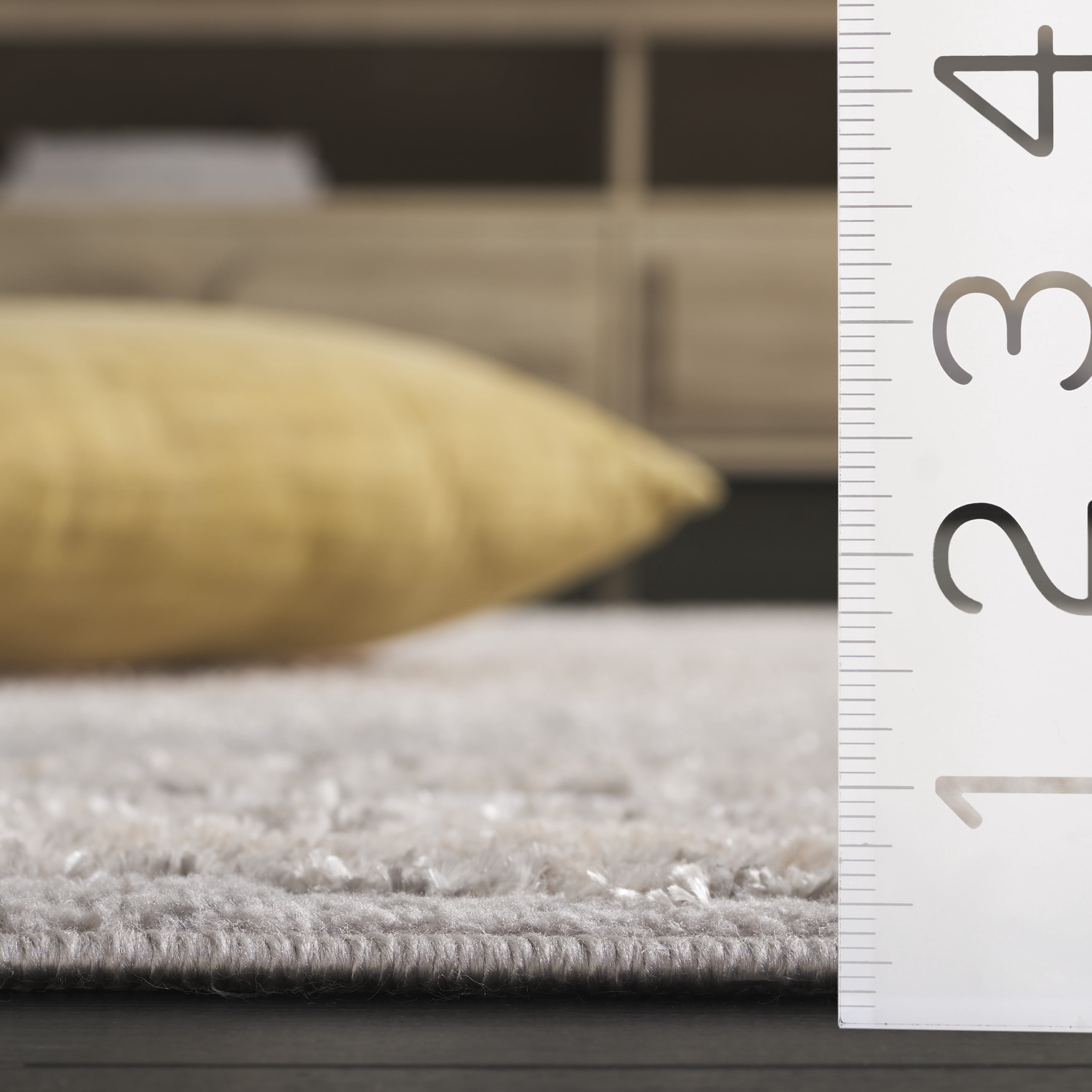 SAFAVIEH Maya Elvina Abstract Area Rug, Ivory/Grey, 6'7" x 6'7" Square