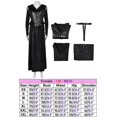 thumbnail image 3 of Disfraz de Bellatrix de la película Lestrange para cosplay, vestido negro, para mujeres adultas y niñas, trajes de fantasía, disfraz para fiesta de carnaval y Halloween, 3 of 5