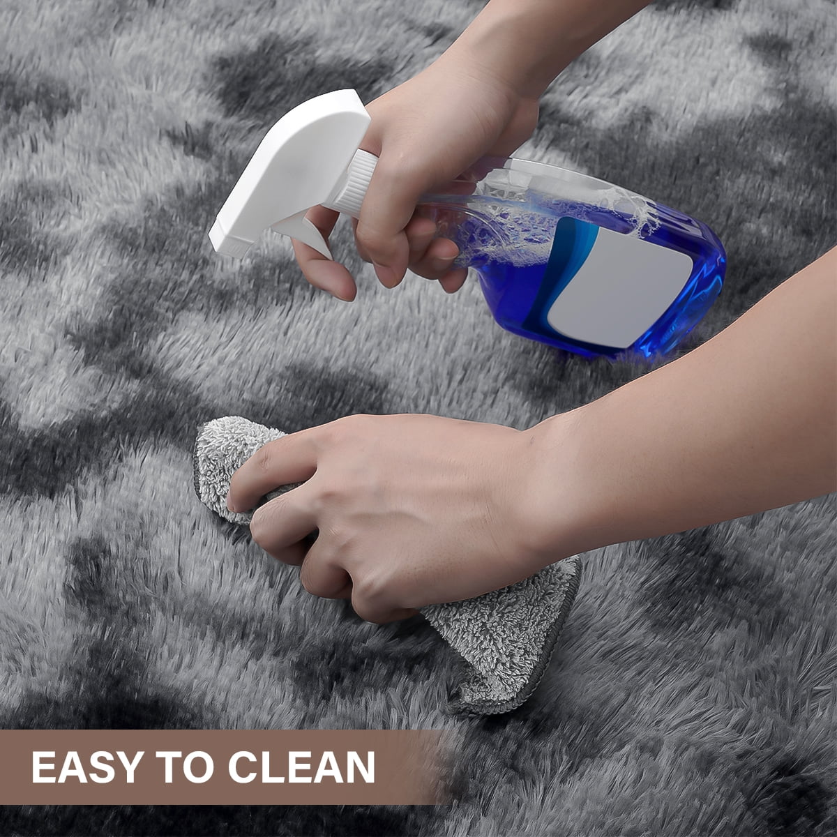 YEERSWAG Area Rugs for Living Room Shaggy Area Rug Indoor Anti-Skid Washable Fluffy Rug,Bedroom Dining Room Carpet Floor Mat,63" x 91"