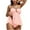 Pink-04, variant on DISKEBUISS Swimsuit for Women Plus Size Padded Halter Bathing Suit with Briefs Two-Piece Sets S-XXL