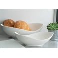 thumbnail image 3 of 10 Strawberry Street Whittier 16" Canoe Serving Bowl, White, 3 of 5