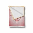 thumbnail image 2 of Compass Soft Flannel Fleece Throw Blanket, Colorful Compasses Windrose Finding Directions Discovery Directions Pathfinding, Cozy Plush for Indoor and Outdoor Use, 50" x 60", Multicolor, by Ambesonne, 2 of 6