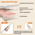 thumbnail image 4 of EastVita Electric Blanket Queen Heated Blanket Dual Control Cozy Faux Rabbit Fur with 4 Heating Levels and 10H Auto Off Over-Heat Protection Machine Washable ETL Certification Beige 84x90 Inch, 4 of 8
