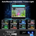 thumbnail image 2 of Fish Tank JPHYLL de 8,3 litros con bomba silenciosa 3 en 1 y luz LED de 7 colores, 2 of 5