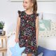 thumbnail image 4 of Balery Snakes And Snake Fruit Camisón de princesa para niñas, pijama de algodón con mangas abullonadas, suave y bonito.-Small, 4 of 6