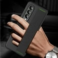 thumbnail image 3 of Decase for Samsung Galaxy Z Fold 4 7.6" 2022 Silicone Grip Cover, Luxury Hard PC Shockproof Protective Phone Case with Wristband for Samsung Z Fold 4 Matte Anti-fingerprint Cover, Black, 3 of 9
