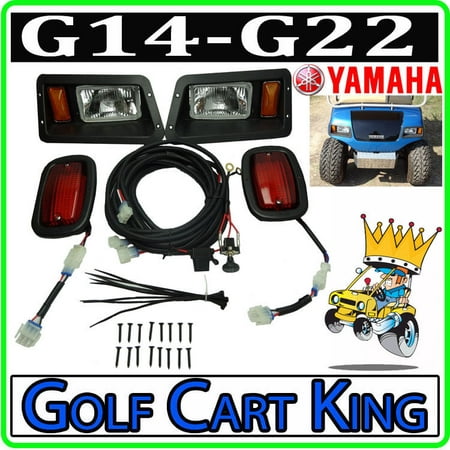 Yamaha G14/G16/G19/G22 Golf Cart Headlight - LED Tail Light Complete (Best Led Headlights On The Market)