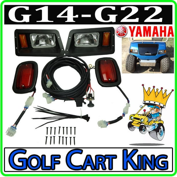 Yamaha G14/G16/G19/G22 Golf Cart Headlight LED Tail Light Complete