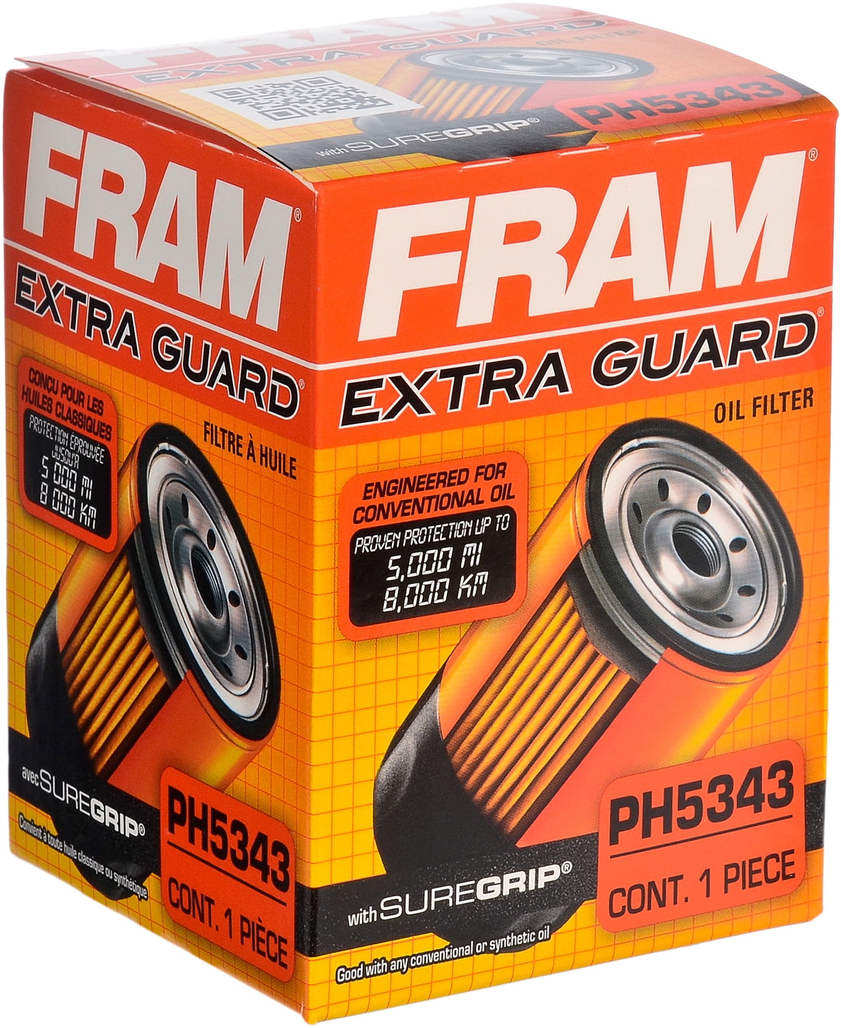 FRAM Extra Guard Oil Filter, PH5343