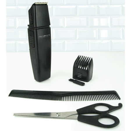 Beard Trimmer Kit - 5 Piece Grooming Set With Clipper Comb Scissor And (Best Shaving Method For Black Men)