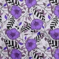 thumbnail image 1 of oneOone Cotton Poplin Twill Violet Fabric Tropical Floral Sewing Material Print Fabric By The Yard 56 Inch Wide, 1 of 4