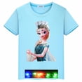 thumbnail image 1 of Camiseta de verano para niños, camisetas para niñas y niños, camiseta con luz Led, ropa de bebé para niñas, camisetas de manga corta, camisetas luminosas para niños pequeños 8T Gao Jinjia LED, 1 of 2