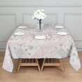 thumbnail image 3 of Pioneer Flower Floral Print Pattern Square Tablecloth, Waterproof Wipeable Spillproof Washable Table Cover for Home Kitchen Party Decor, 52"x52", 3 of 6