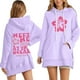 thumbnail image 1 of WILLBEST Vestido Verano Mujer Sudadera Con Capucha Y Letras Estampadas Informales Para Mujer, 1 of 3