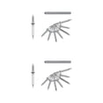 thumbnail image 4 of Guardoinrt 1/2/3/5 Clou d'Installation Sans Couture Non Marquant et Clous en Acier Durables pour 100 Clous de Longue Durée 2PCS, 4 of 6