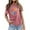 Pink, variant on Casual Crew Neck Relaxed Fit Loose T-Shirts, Women's