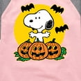 thumbnail image 3 of Peanuts - Pumpkin Patch - Toddler And Youth Girls Raglan Graphic T-Shirt, 3 of 6