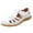 White, variant on RUIYANQI Women's Closed Toe PU Leather - like Sandals Perforated Adjustable Strap Multi - color Comfortable Casual Summer Shoes Non Slip Orthopedic Footwear For Women Beige Women Sandal