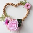 thumbnail image 4 of Guirnalda de seda de flores artificiales de flores de seda de imitación, decoración de puertas, decoración de paredes, guirnalda de decoración de bodas (diámetro en la parte más an, 4 of 11