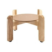 AquaNation Counter Wood Stand 7.5", Drinking Water Crock Stand Natural Color, Perfect for Pots, Plants, 3 or 5 Gallon Water Jug Bottle Crock Dispenser