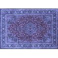 thumbnail image 1 of Ahgly Company Machine Washable Indoor Rectangle Medallion Blue Traditional Area Rugs, 3' x 5', 1 of 4