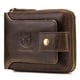 thumbnail image 1 of Cartera de cuero Cartera de cuero genuino con cremallera plegable para hombres RFID Safe Travel Purs BULL CAPTAIN Cartera de cuero, 1 of 7