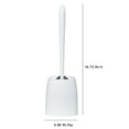 thumbnail image 5 of Mainstays Self Closing Plastic Toilet Brush, White, 5 of 11