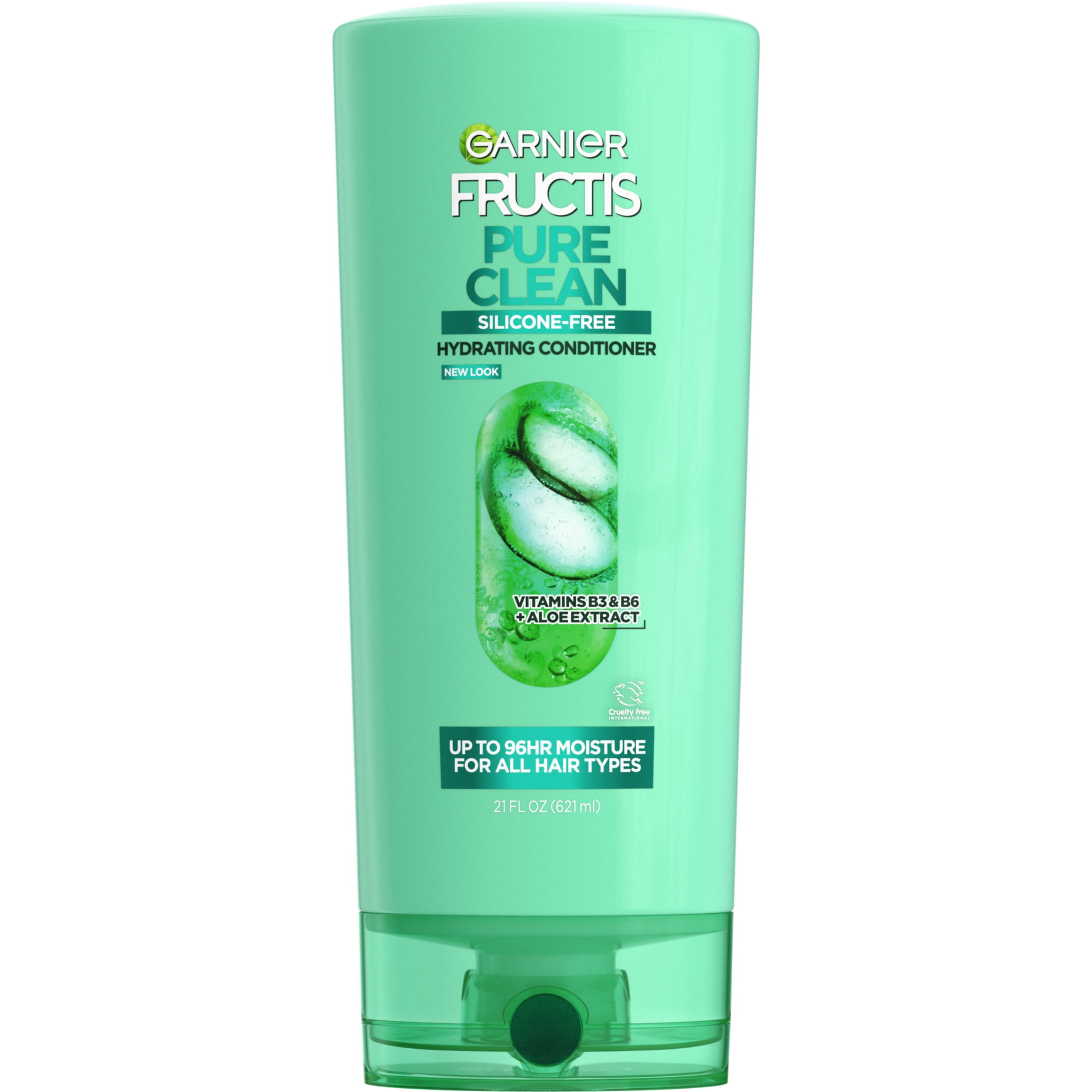 (2 pack) Garnier Fructis Pure Clean Moisturizing Conditioner, Dry Hair, with Aloe Extract, 21 fl oz