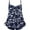 Dark Blue, variant on Ladies Swimsuits Women's Plus Size Swim Dress Separate Tankini Belly Covering Printed Boxer Trunks