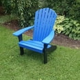 thumbnail image 4 of Poly Fanback Adirondack Chair with Black Frame, 4 of 14